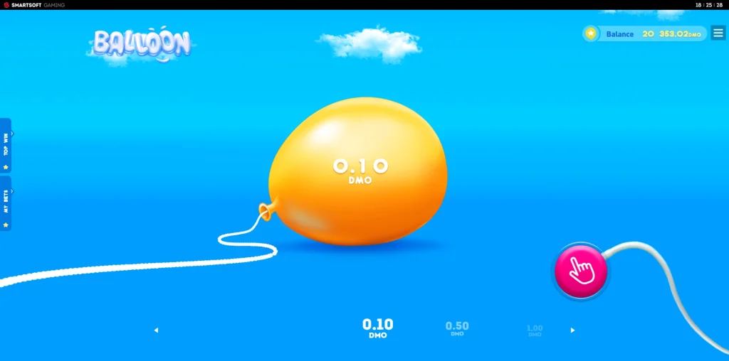 Baloon crash game.