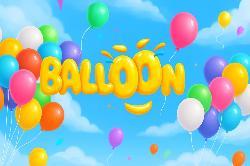 Baloon game logo.